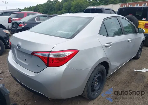 2014 Toyota Corolla Le z USA, uszkodzony, nr VIN 2T1BURHE0EC192020